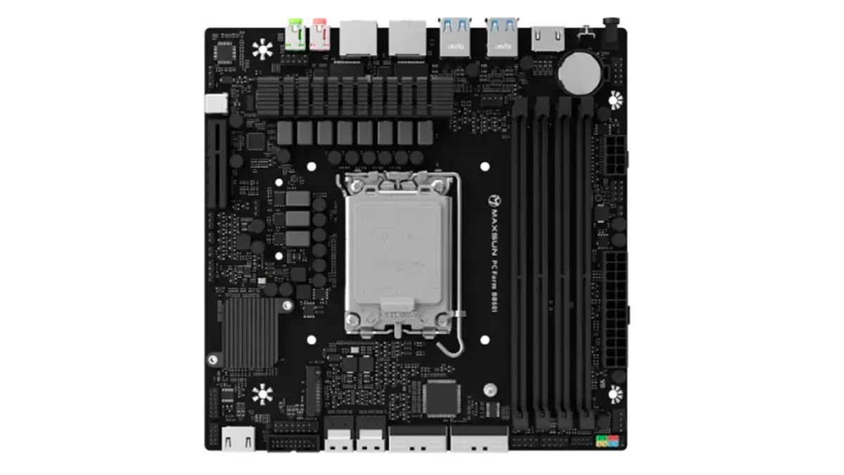 مادربرد Mini-ITX چهار اسلات DDR5 Maxsun