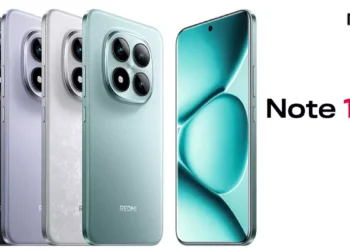 بنر معرفی خانواده گوشی‌های "Redmi Note 15 Pro Series" در چهار رنگ متنوع (مشکی، بنفش، سفید و سبز).