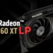رندر تیزر کارت گرافیک AMD Radeon RX 9060 XT LP با طراحی فشرده، دو فن خنک‌ کننده و برندینگ Radeon، تمرکز بر عملکرد گیمینگ در کلاس کم‌ مصرف