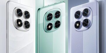 تصویری از ردمی نوت ۱۴ در سه رنگ سبز، سفید و آبی روشن