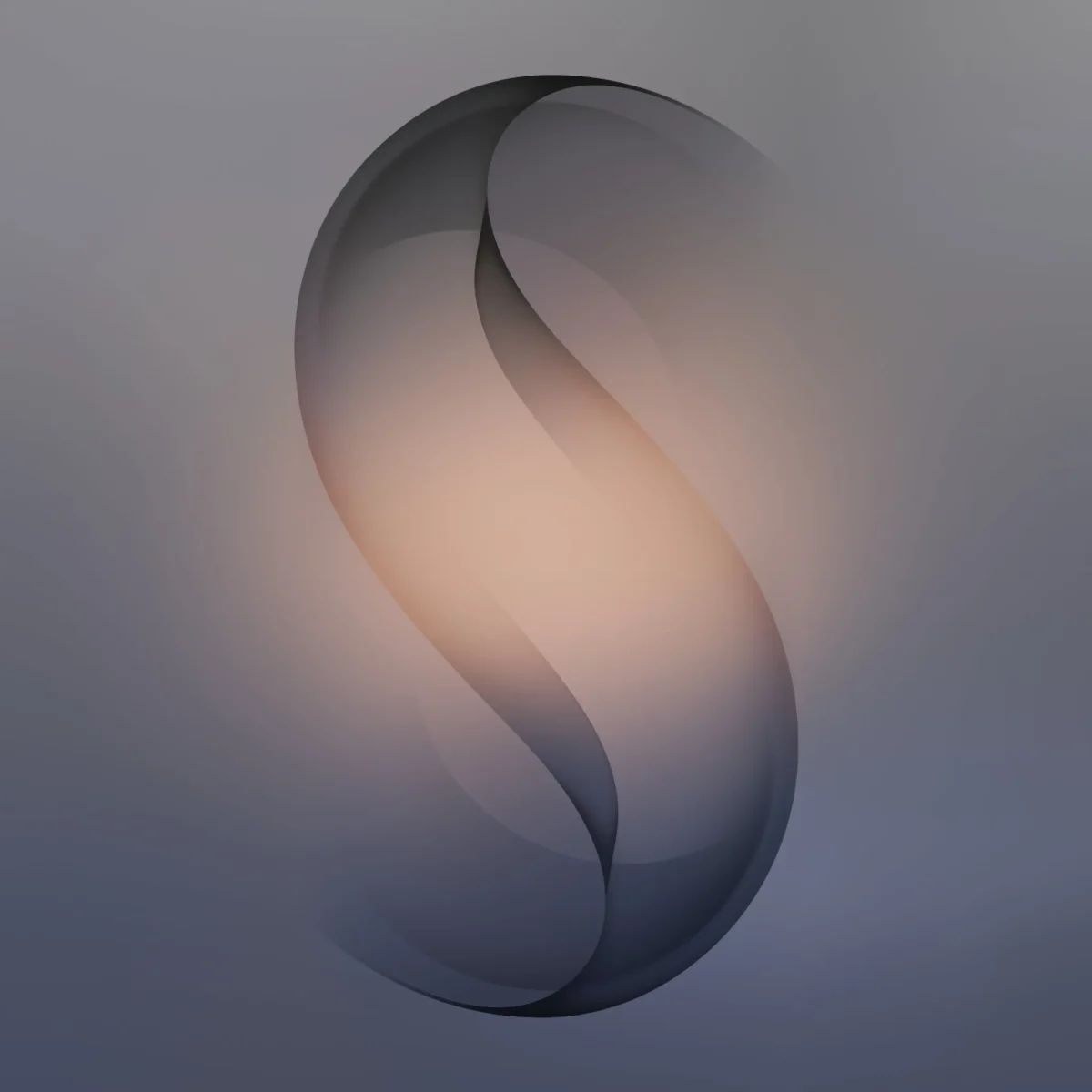 یک تصویر پس‌زمینه انتزاعی با اشکال موج‌دار و نوری ملایم در مرکز، در پس‌زمینه آبی روشن، که ظاهراً مربوط به Galaxy S26 Ultra است.