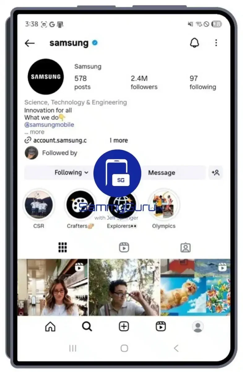 گوشی تاشوی عریض سامسونگ در راه است