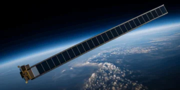 آرایه خورشیدی بسیار بلند در مدار زمین،