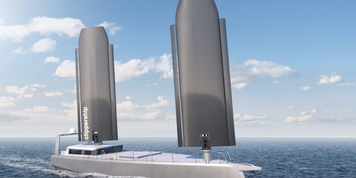 کشتی باری خودران مبتنی بر نیروی باد ساخته می شود