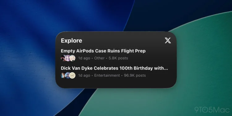 ویجت‌های X پس از پنج سال عرضه شد