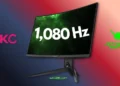 اولین مانیتور گیمینگ جهان با نرخ نوسازی ۱۰۸۰ هرتز رونمایی شد