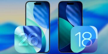 نمایی از اعلان ارتقای جدید iOS