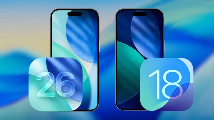 نمایی از اعلان ارتقای جدید iOS