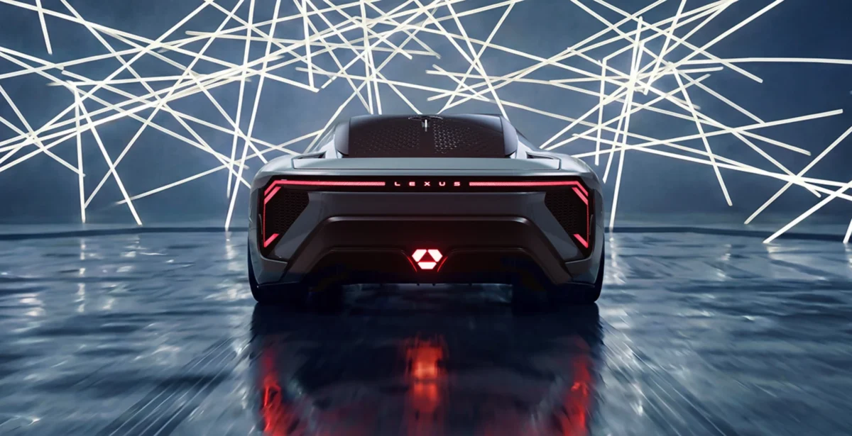 نمای عقب مدل مفهومی LFA لکسوس
