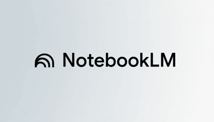 نمای گرافیکی لوگوی NotebookLM با پس‌زمینه روشن و مینیمال، مرتبط با ابزار هوش مصنوعی گوگل برای مدیریت یادداشت‌ها، تحلیل منابع و تعامل با اسناد متنی