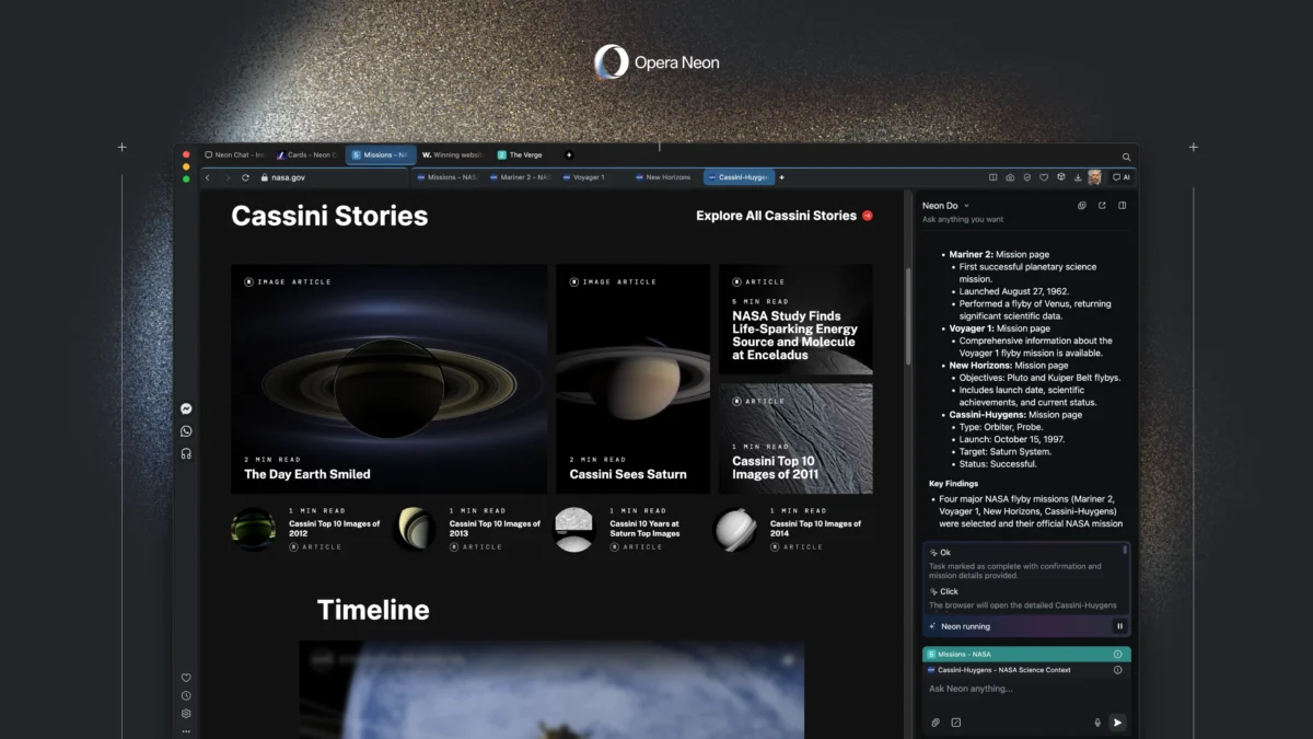هوش مصنوعی اپرا: مرورگر تبدیل به دستیار