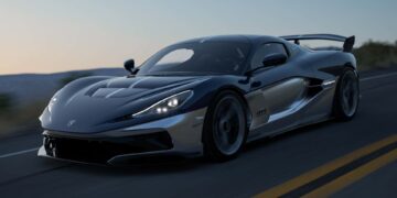 نمای روبه‌روی Rimac Nevera R Founder’s Edition