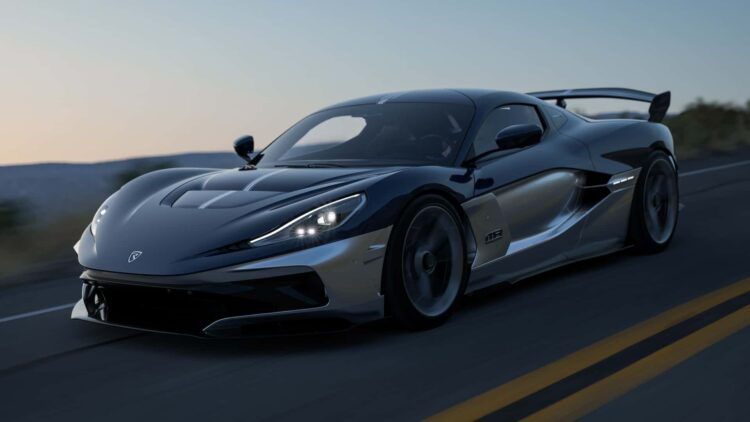 نمای روبه‌روی Rimac Nevera R Founder’s Edition