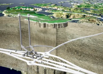 تصویر مفهومی مسیر زیرزمینی تونل Rogfast