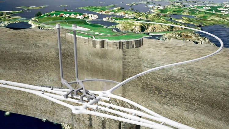 تصویر مفهومی مسیر زیرزمینی تونل Rogfast