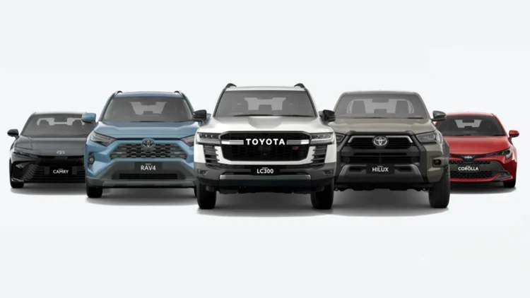 تویوتا پرفروش ترین خودروی نیمه نخست سال ۲۰۲۵