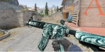 تصویری از اسکین شخصی‌سازی شده اسلحه در کانتر استرایک ۲
