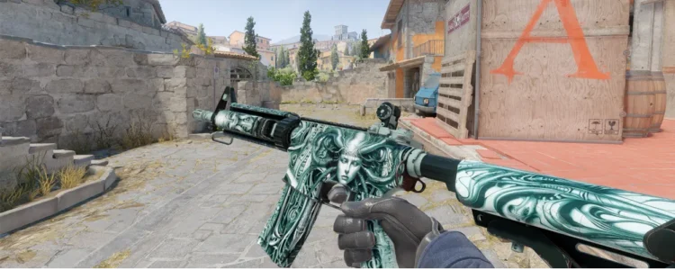 تصویری از اسکین شخصی‌سازی شده اسلحه در کانتر استرایک ۲