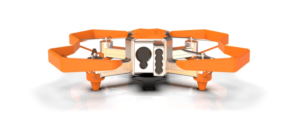 نمای طراحی مفهومی پهپاد فایردرون با بدنه مقاوم در برابر حرارت