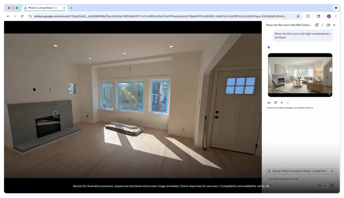 ادغام هوش مصنوعی جمنای در اپ‌های گوگل