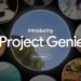 پوستر معرفی "Project Genie" گوگل با تصاویر کروی شکل از دنیاهای مجازی مختلف.