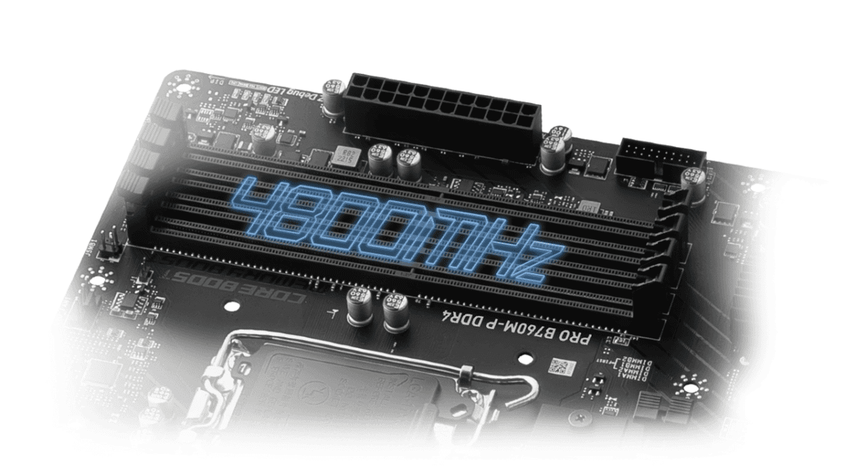 مادربرد MSI PRO B760M-P DDR4 با تمرکز بر پایداری و کاربری عمومی طراحی شده است.