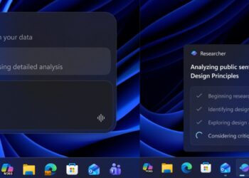 کانسپت و رابط کاربری ایجنت‌های هوش مصنوعی Analyst و Researcher در محیط ویندوز.
