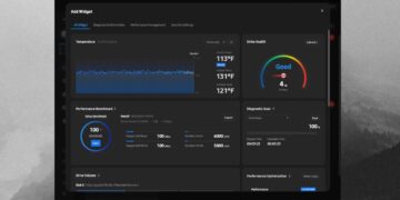 اسکرینشات از محیط نرمافزار Samsung Magician برای مدیریت و مانیتورینگ سلامت SSD.