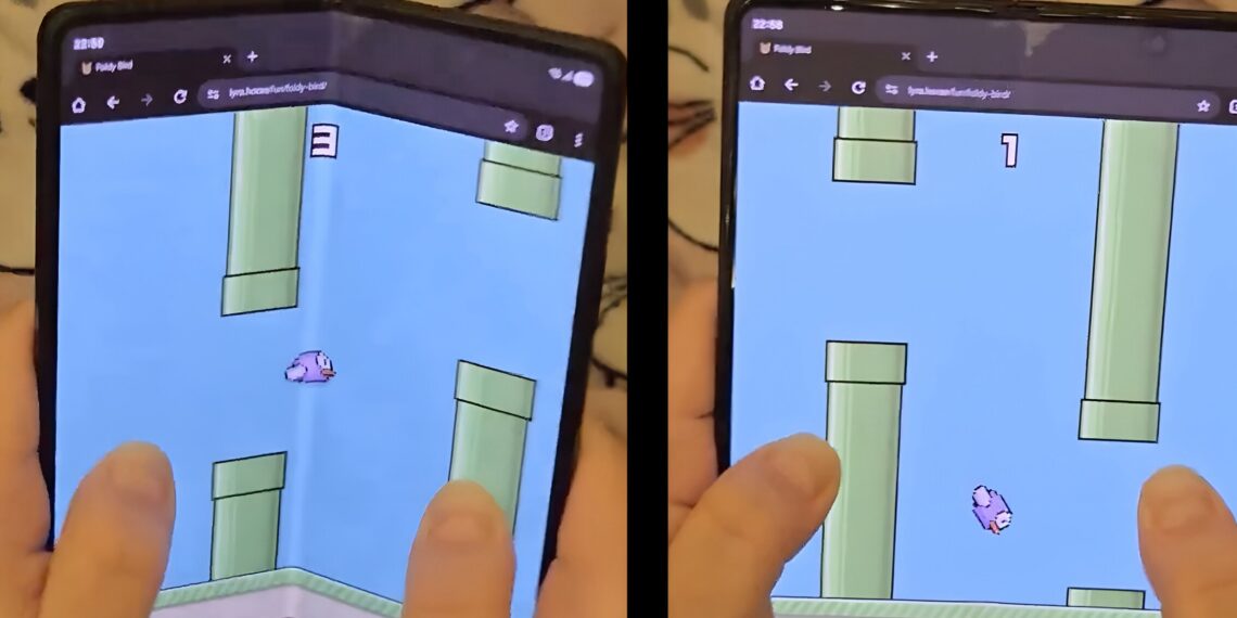 بازی جدید Foldy Bird گوشی‌های تاشو را به چالش کشاند
