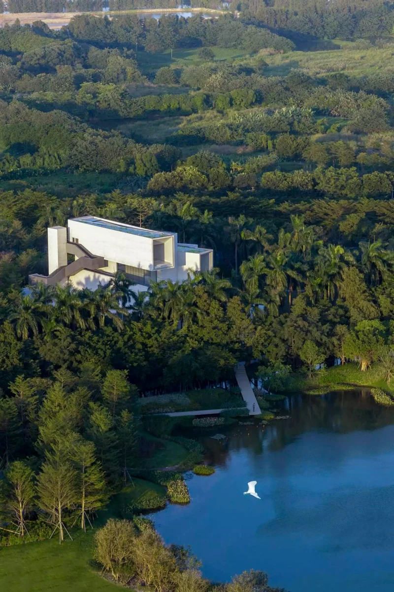 نمای موزه تالاب یونلو در دلتای رود مروارید