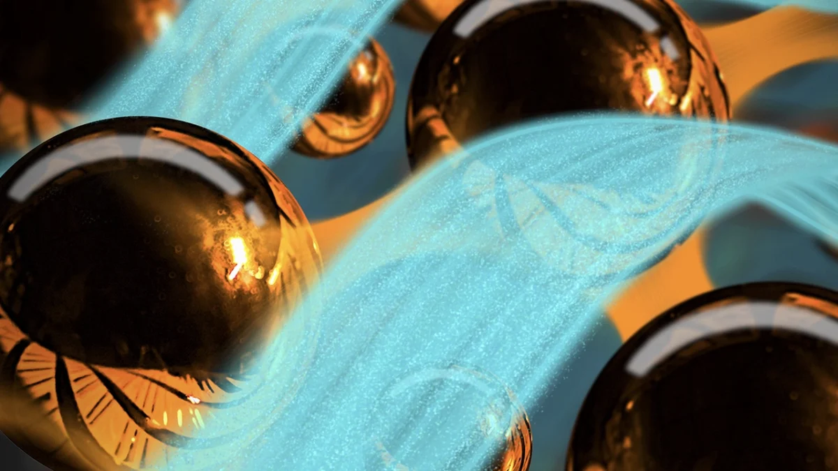 نمایی مفهومی از فشرده‌سازی امواج تراهرتزی در مقیاس میکروسکوپی برای عبور از محدودیت پراش نور