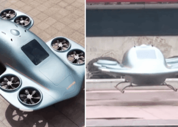 چین از اولین eVTOL مشابه «بشقاب‌پرنده» رونمایی کرد