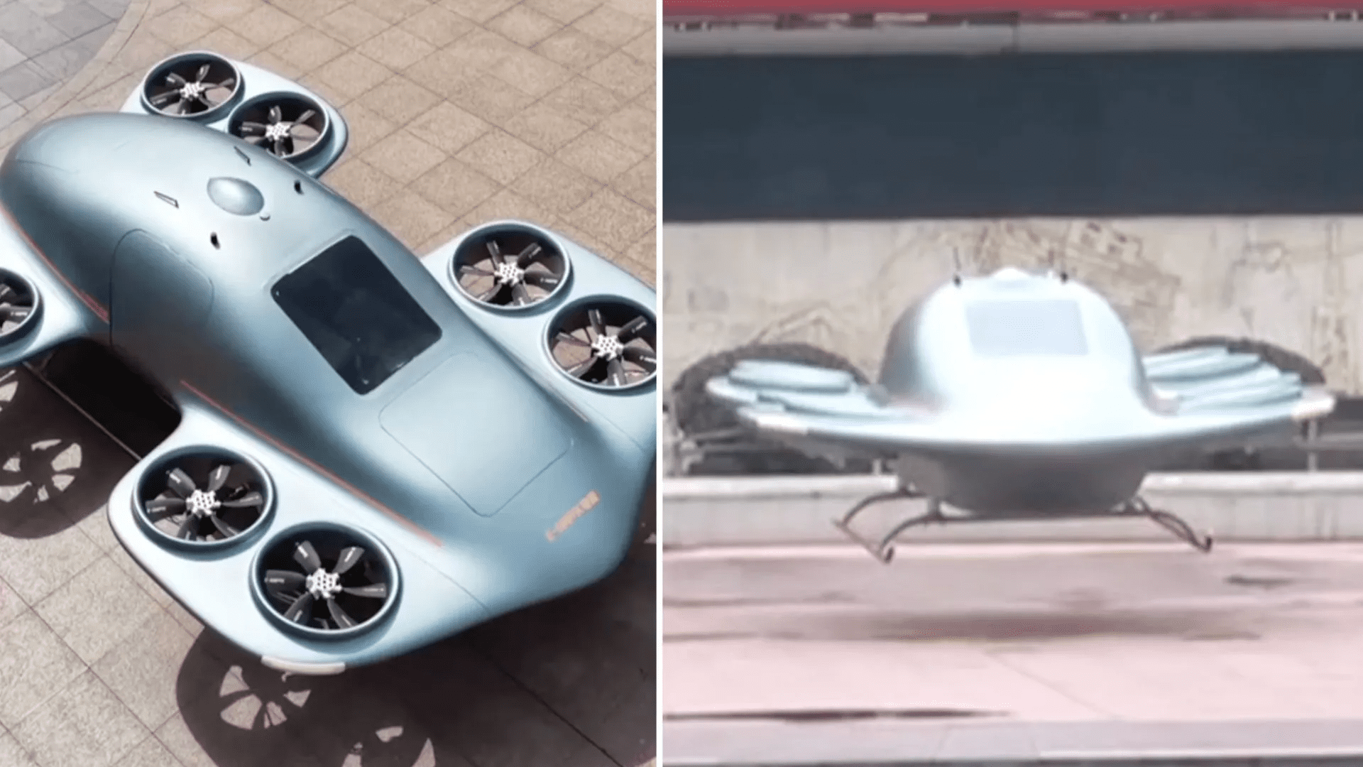 چین از اولین eVTOL مشابه «بشقابپرنده» رونمایی کرد
