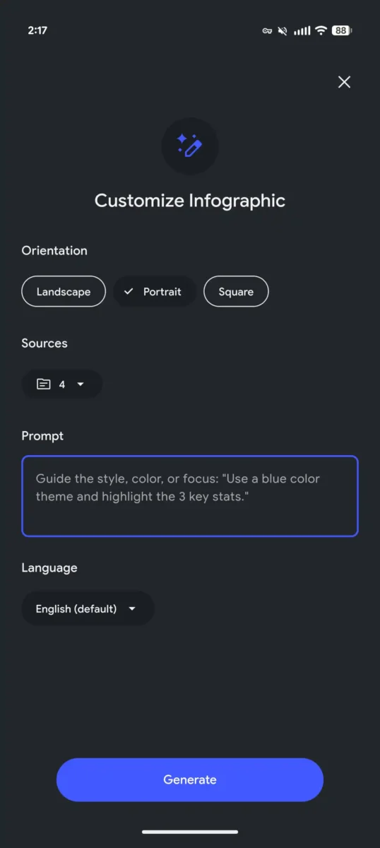 اپلیکیشن NotebookLM به قابلیت شخصی‌سازی اسلاید و اینفوگرافیک مجهز شد