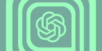 لوگوی OpenAI با طراحی مینیمال به رنگ سبز، نمایش هویت بصری OpenAI و فناوری هوش مصنوعی