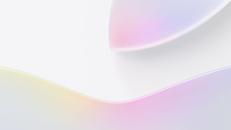 تصویر انتزاعی با رنگ‌های ملایم پاستلی برای معرفی ۵۰ سالگی اپل.