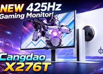 پوستر تبلیغاتی مانیتور گیمینگ Titan Legion مدل Cangdao X276T با رزولوشن 2K و نرخ نوسازی ۴۲۵ هرتز.