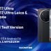 تصویر معرفی نسخه آزمایشی داخلی Xiaomi 17 Ultra / Xiaomi 17 Ultra Leica & Leitzphone با پس‌زمینه گرافیکی مارپیچی آبی. در تصویر، طراحی گوشی با ماژول دوربین دایره‌ای بزرگ Leica نمایش داده شده و اطلاعات نرم‌افزاری شامل HyperOS 3 EEA مبتنی بر Android 16 و شماره بیلد OS3.0.300.3.WPAEUXM به‌صورت متنی درج شده است. منبع تصویر XiaomiTime ذکر شده است.