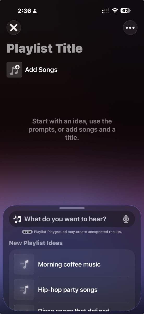 پلی‌لیست هوش مصنوعی در اپل موزیک