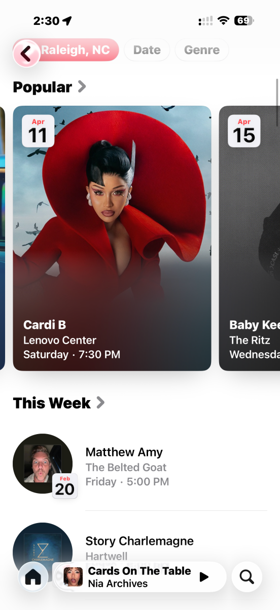 کنسرت‌های نزدیک شما در iOS 26.4 اپل