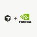 نمای گرافیکی از لوگوی NVIDIA در کنار یک لوگوی هندسی مکعبی مشکی از Cursor با علامت «+» در میان آن‌ها، که به همکاری یا یکپارچه‌سازی فناوری در حوزه هوش مصنوعی، پردازش گرافیکی یا زیرساخت محاسباتی اشاره دارد.