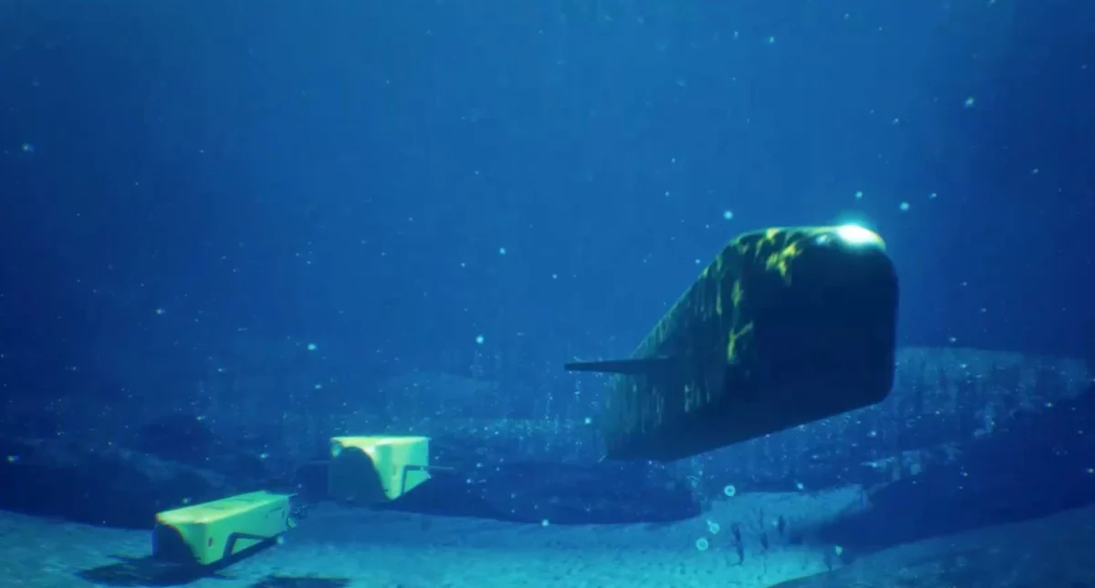 پهپاد زیرسطحی Lamprey که به کشتی‌ها متصل می‌ شود 