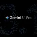 کاور رسمی معرفی Gemini 3.1 Pro با پس‌زمینه تیره و الگوی نقاط نورانی دیجیتال که عدد «3.1» را به‌صورت انتزاعی شکل می‌دهند؛ نمایش هویت بصری نسل جدید مدل زبانی Google Gemini با تمرکز بر پیشرفت‌های عملکردی، مقیاس‌پذیری و توان پردازش پیشرفته هوش مصنوعی.