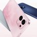 طراحی پنل پشتی گوشی‌های جدید سری A اوپو (Oppo A Series) در سه رنگ آبی روشن، صورتی با طرح گلبرگ و سرمه‌ای؛ نمایش چیدمان ماژول دوربین سه‌گانه