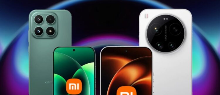 رندر فاش‌شده جهانی از Xiaomi 17 که نمای جلو و پشت گوشی را نشان می‌دهد؛ شامل نمایشگر با حفره مرکزی، بدنه سبز و سفید، و ماژول دوربین دایره‌ای بزرگ با برند Leica در پنل پشتی.