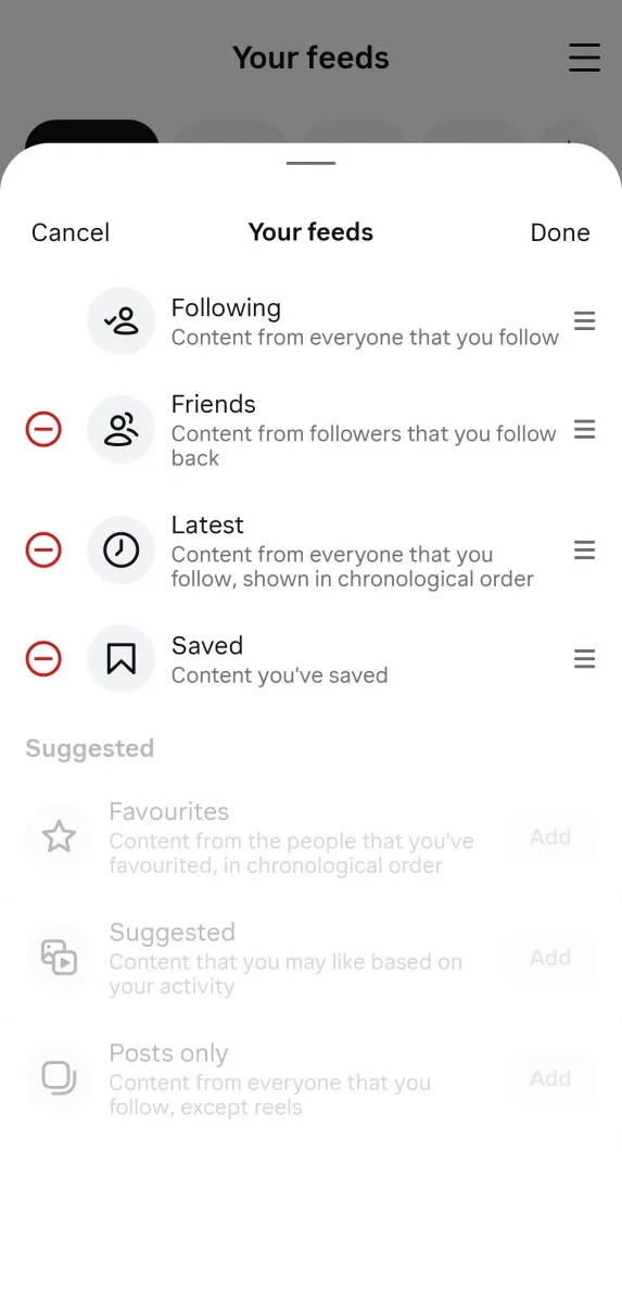 چیدمان اینستاگرام با تمرکز بر ریلز بازطراحی می شود