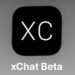 آیکون اپلیکیشن xChat Beta با پسزمینه مشکی و حروف سفید XC در مرکز، همراه با عنوان xChat Beta در پایین تصویر؛ مربوط به نسخه آزمایشی یک پیامرسان یا پلتفرم چت