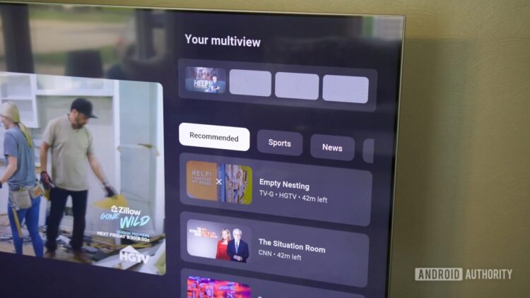 گوگل قابلیت سفارشی&zwnj;سازی نمایش چندگانه را به YouTube TV اضافه کرد