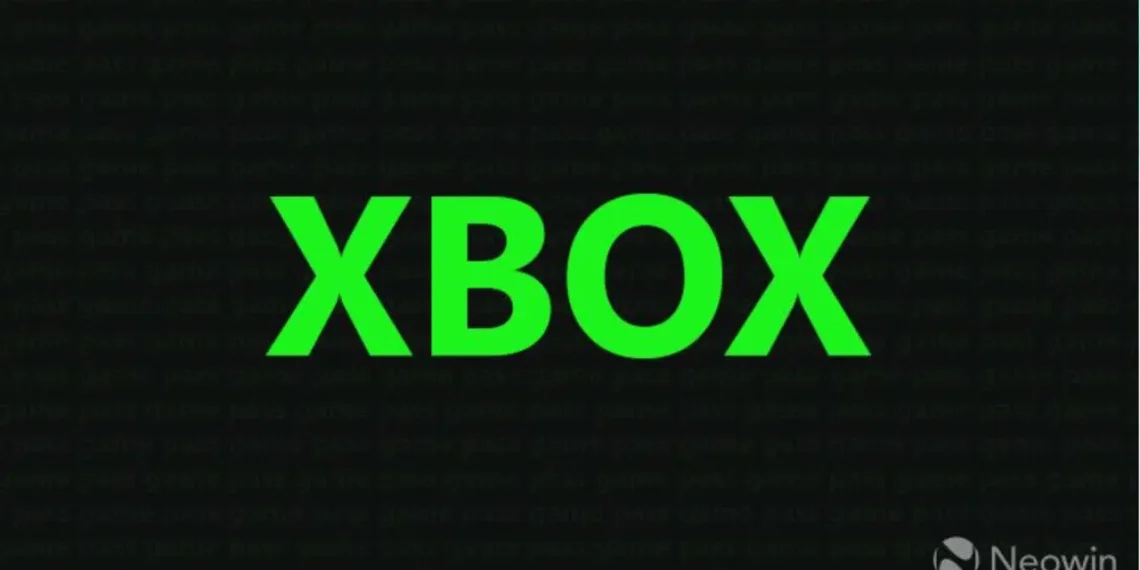 لوگوی سبز Xbox روی پس‌زمینه مشکی.