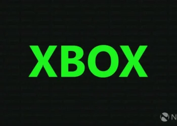 لوگوی سبز Xbox روی پس‌زمینه مشکی.